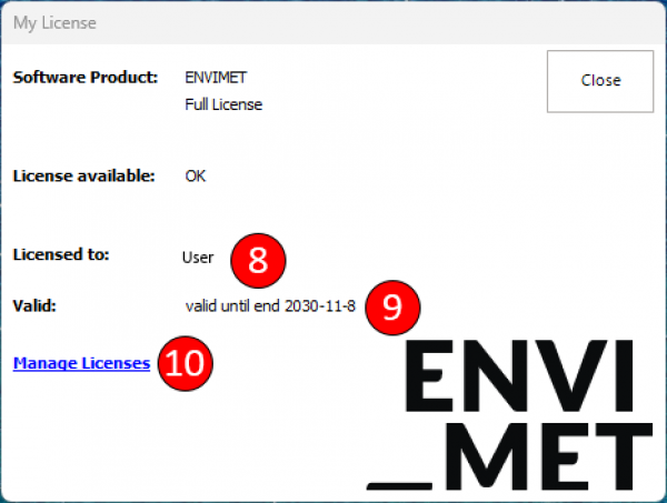 Registration process and license managing [A holistic microclimate model]